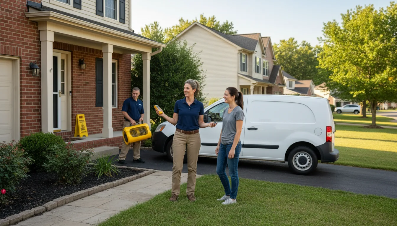 Residential water damage restoration in Kirkwood, MO